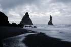 Reynisdrangar, Vik, Iceland. Black sand beach in the southern most village in Iceland. Art Print